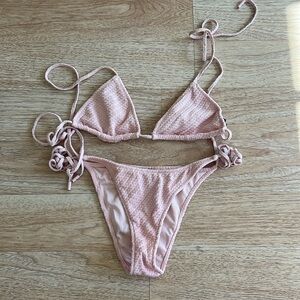 Triangl pink Bikini